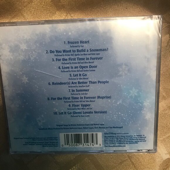 Frozen The Songs Soundtrack CD w/ Sticker & Poster Collectible New Disney - Picture 2 of 5